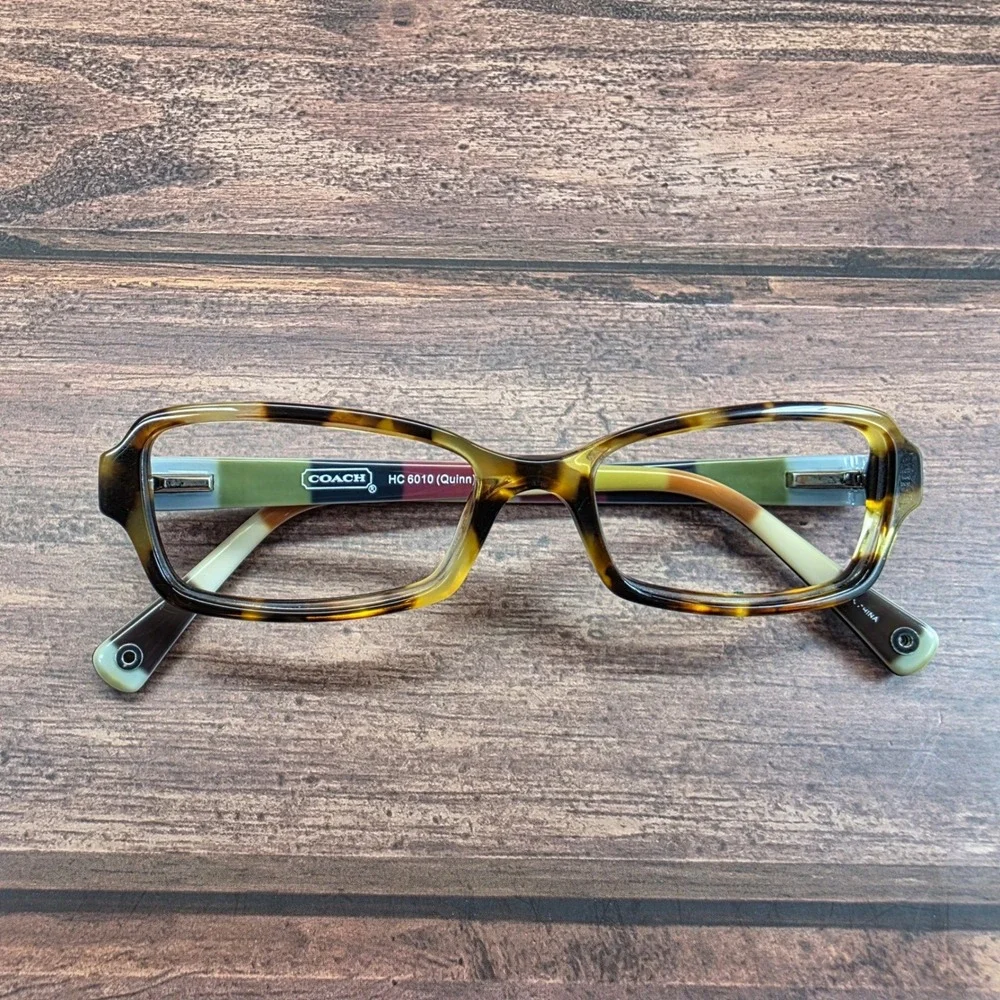 Coach Quinn HC 6010 5057 Spotty Tortoise Eyeglass Frames Womens 50-16-135